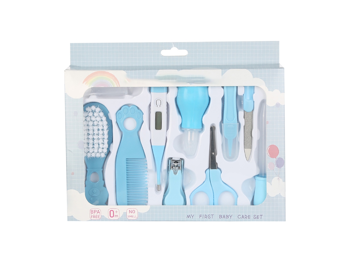 Set De Cuidado Para Bebés De 10 Piezas, Kit De Uñas Para Recién Nacidos, Salud Y Belleza, Azul