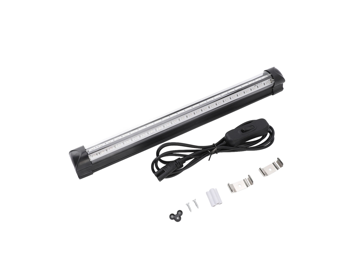 Barra de luz preta Bj-Led de 12,6 polegadas com UV e USB para festas de Halloween, Natal e decoração que brilham no escuro.