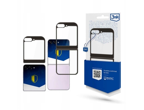 Funda Armor Negra para Samsung Galaxy Z Flip 5 3MK Raso Transparente