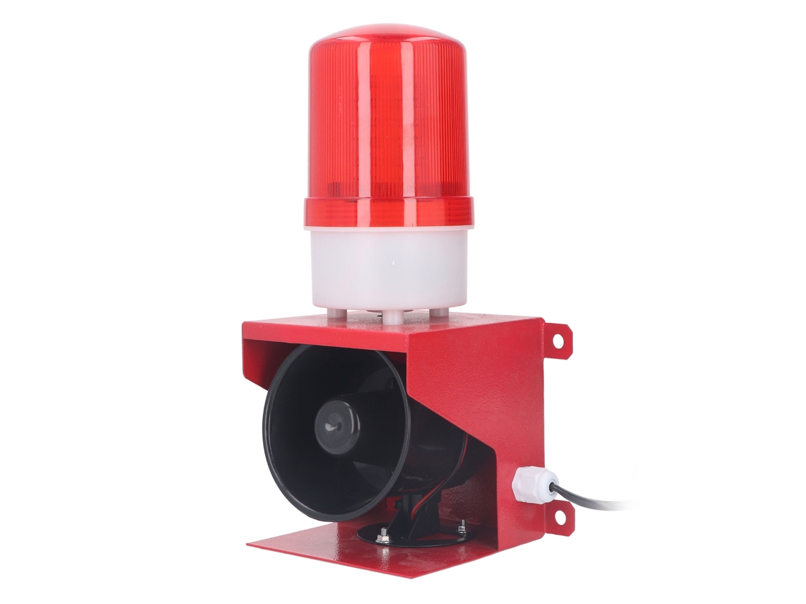 2026yncm-sirena Industrial Exterior 115db Luz Estroboscópica Alarma Impermeable 110v Plug Eu