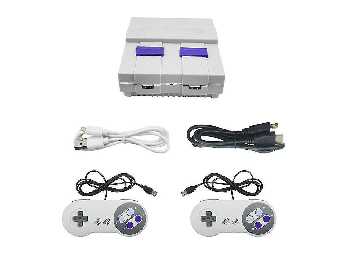 Consola retro SNES821 2.4G con cable, miniconsola dual para TV, con 821 juegos integrados y enchufe europeo. Hengjian