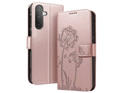 Funda Tipo Cartera Para Galaxy A26 Premium Diseño Flores Mariposa