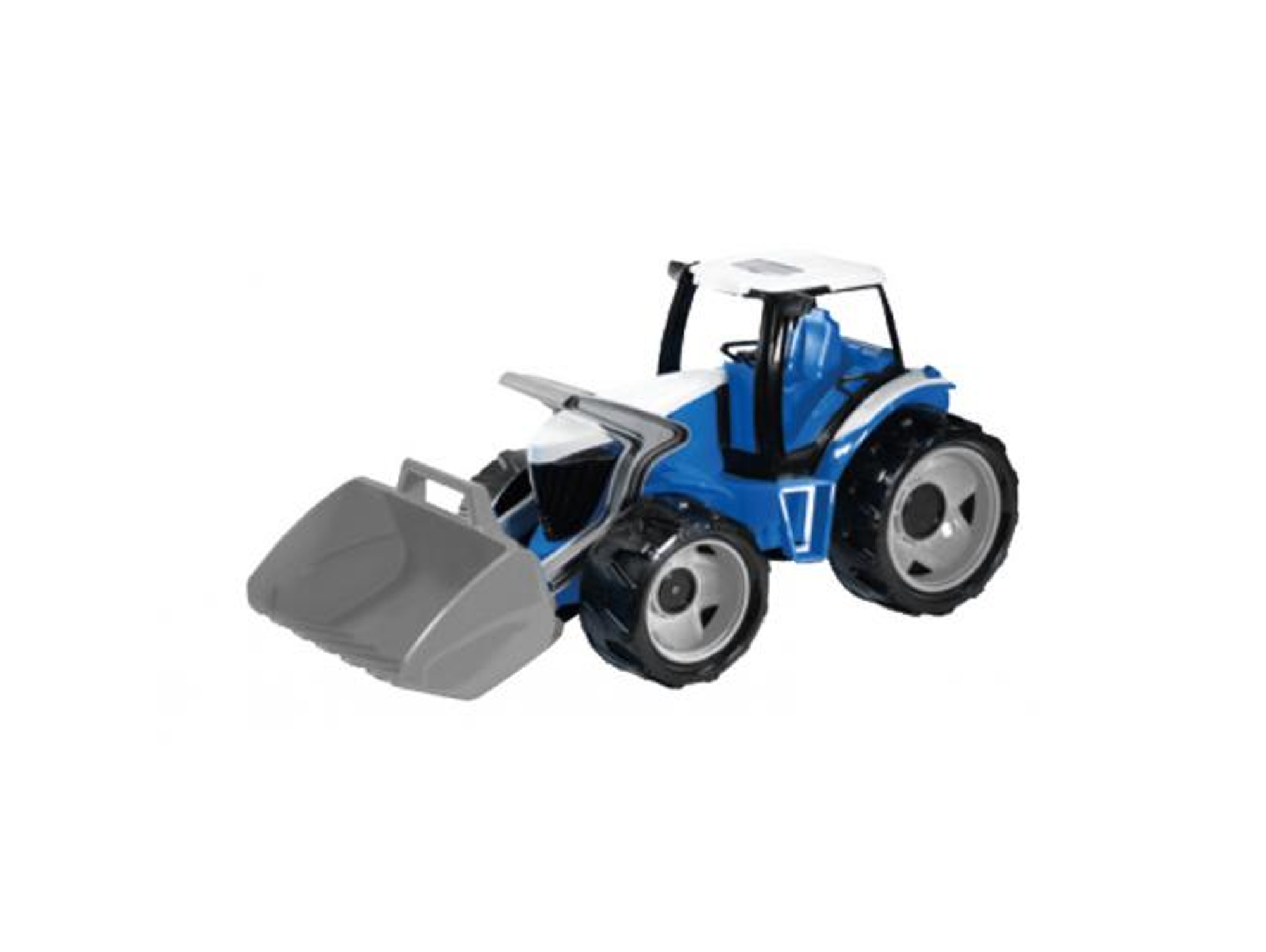 Vehículo de juguete LENA TOYS Tractor con Pala Frontal Azul y Blanco