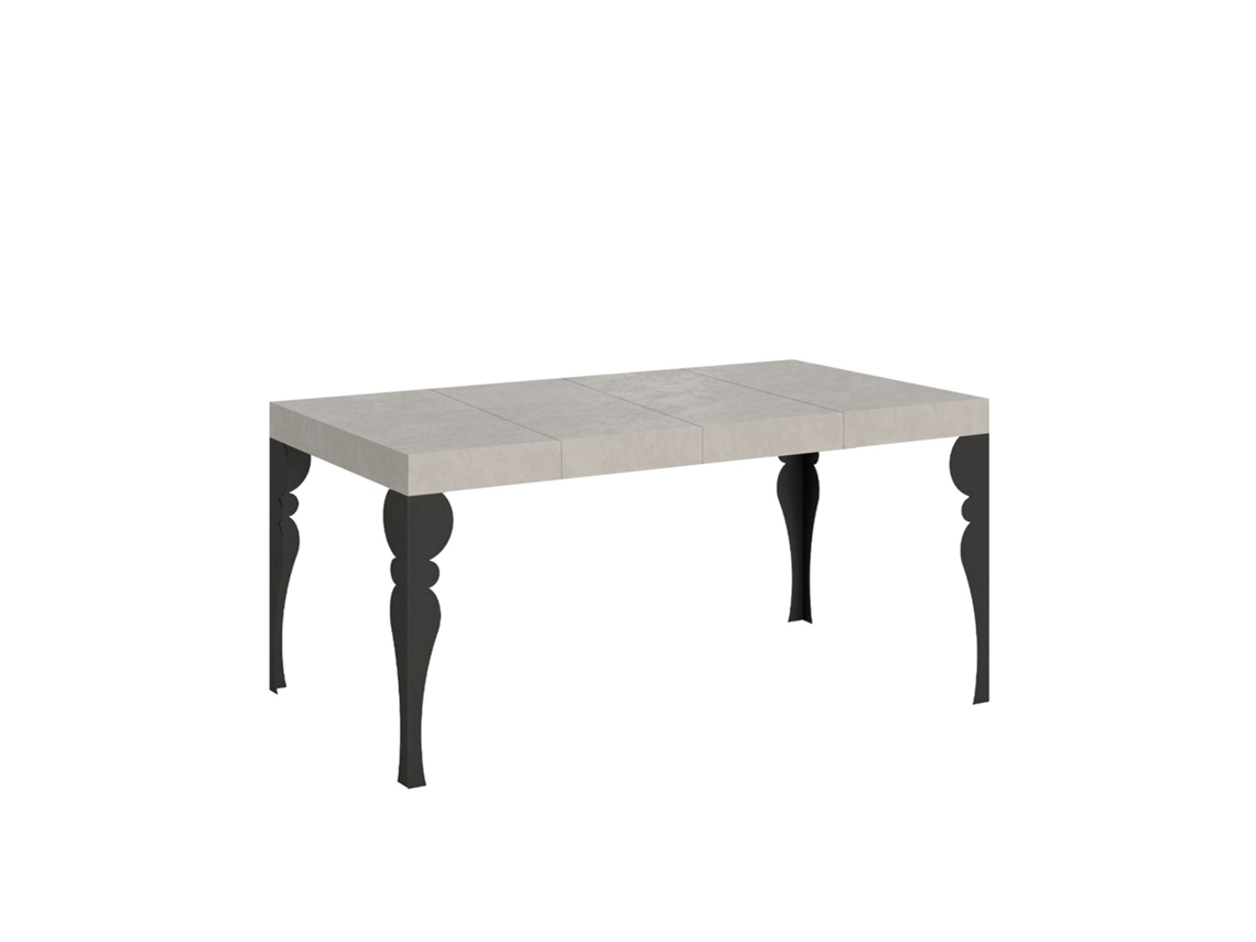 Mesa extensible Paxon Premium Cashmere 140/244x90 cm con patas antracita Itamoby