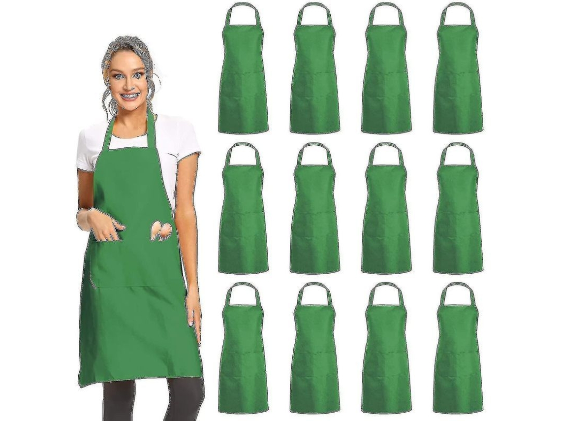 12 Avatares Sencillos Con 2 Bolsillos - Avatares Comerciales Unisex Negros En El Lote A