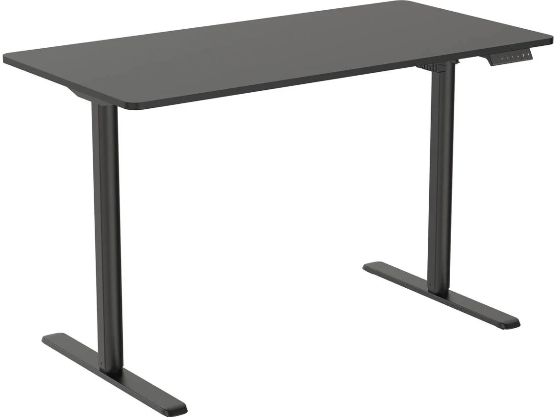 Escritorio Elevable MITSAI Denver con sistema de elevación automática y memoria integrada (120(L) x 60(P) x 73 a 118(A) cm - Negro)