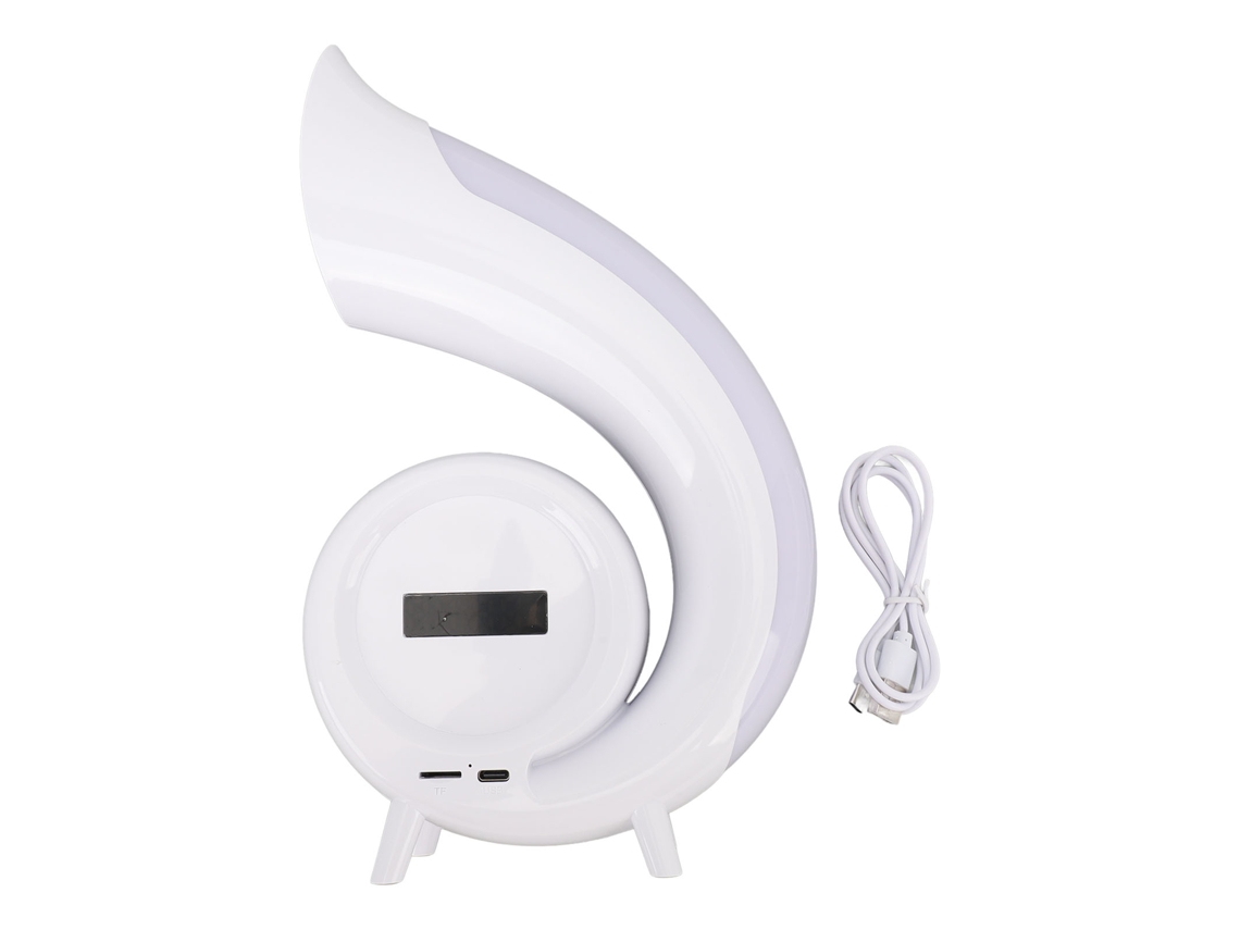 Lámpara De Mesa De Noche Dinámica Con Altavoz Inteligente De Escritorio, Despertador, Luz Rgb