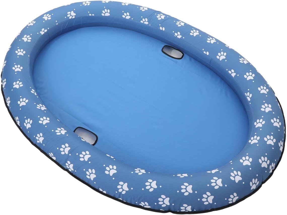 Piscina Inflable Alberca De Mascotas Plegable Transportar Colchón Flotante Para Perros Y Gatos