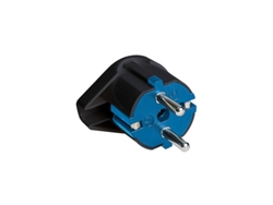 Clavija Schuko Con Salida Lateral 16a 250v T/tl 4,8mm Negra Solera 6566n