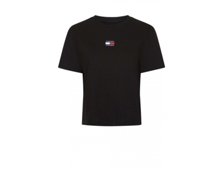 Blusa TOMMY JEANS Algodón Mujer (S - Negro)