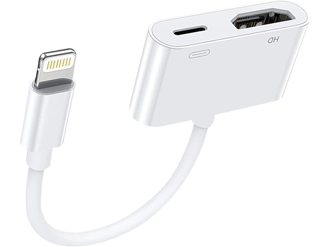 Adaptador HDMI Lightning MFi certificado, sincronización pantalla 1080P para iPhone y iPad