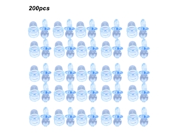 200 Mini Chupetes Acrílicos Para Decoración De Bautizos, Cumpleaños Y Regalos Para Bebés - Azul
