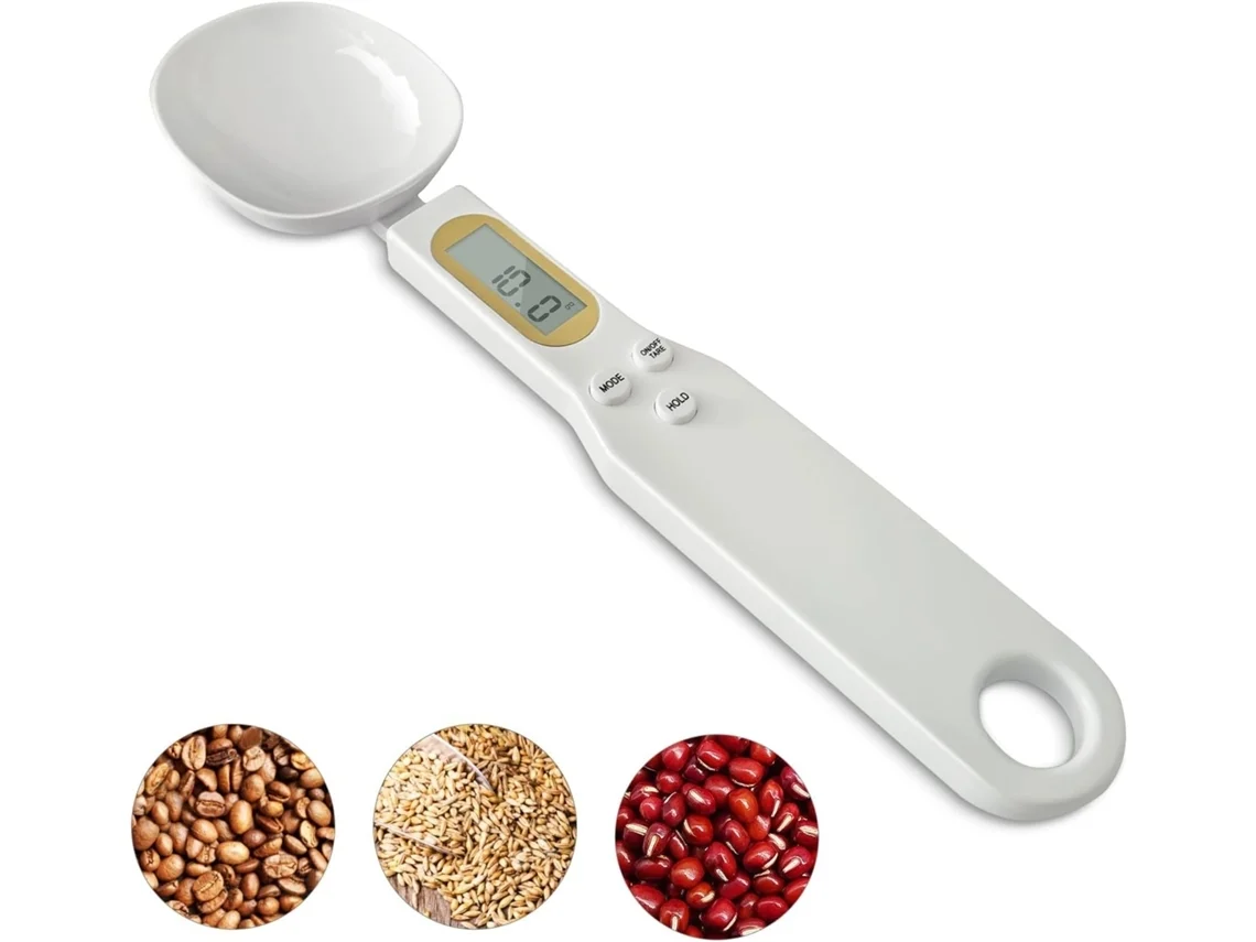 Colher Medidora Digital De Cozinha, Balança De Alimentos Multifuncional, Colher De Cozimento, 500G/0,1G 