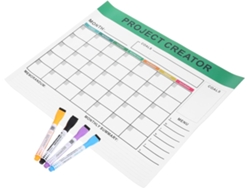 Pizarra Magnética Para Refrigerador, Calendario Magnético De Borrado En Seco