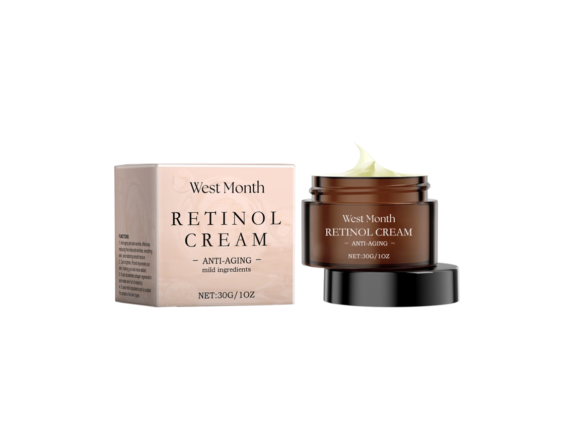 Crema antiarrugas con retinol para reafirmar la piel.