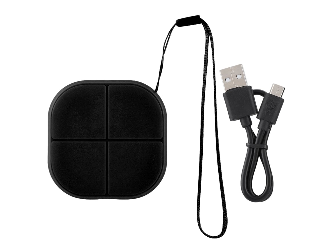 Cargador Inalámbrico Ultra Delgado Mini Cuadrado 1000ma Carga Rápida Negro