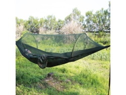 Hamaca Portátil Individual Con Mosquitera, Adecuada Para Mochileros Y Campamentos Al Aire Libre (290x140 Cm) Camuflaje Siurn