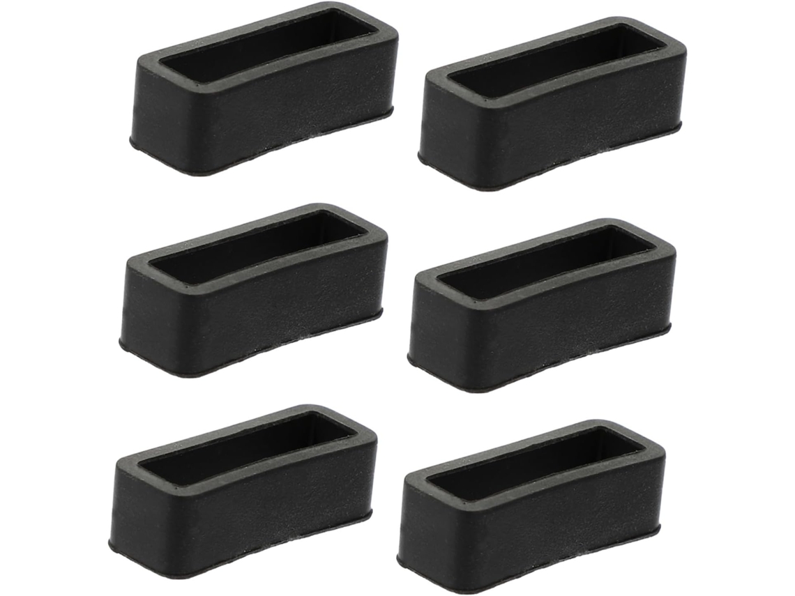 Juego de 6 anillos de silicona para correas de reloj, elásticos de retención, piezas de repuesto Gokoco