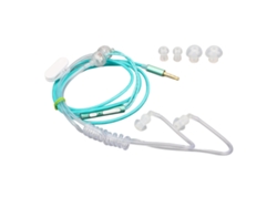 Auriculares Binaurales De Tubo De Aire De 3,5 Mm Sin Radiación, Ergonómicos, Portátiles, Verdes.