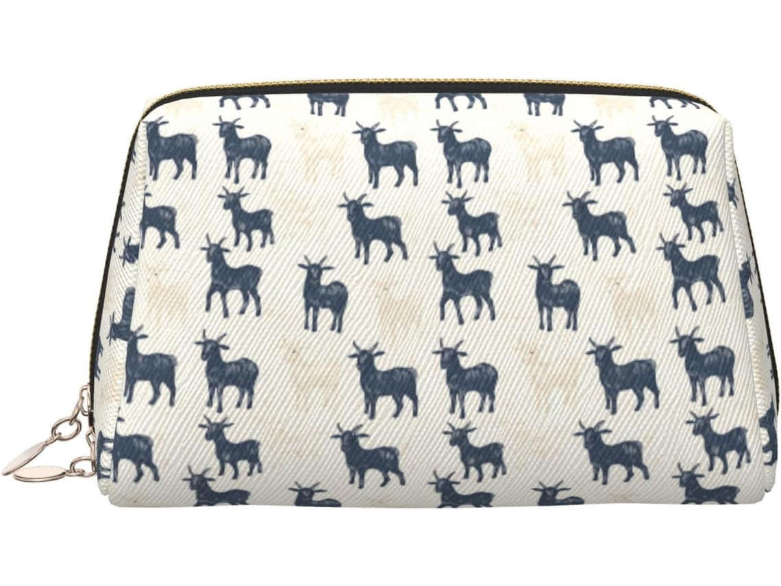 Neceser De Viaje Cuero Organizador Para Mujer Diseño Estampado Vacaciones