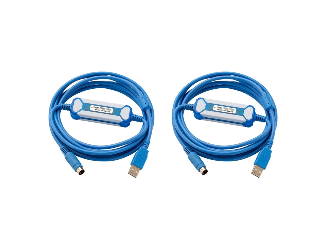 2 Cables De Programación Tsxpcx3030-c Compatibles Con La Serie Twido Tsxpcx3030.