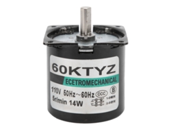 Mini motor síncrono de 14 W, 5 rpm, 110 V CA con engranaje metálico para proyectos de bricolaje.