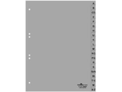 Separador DURABLE 651010 (Gris - A4 - 23x29.7cm - Polipropileno)
