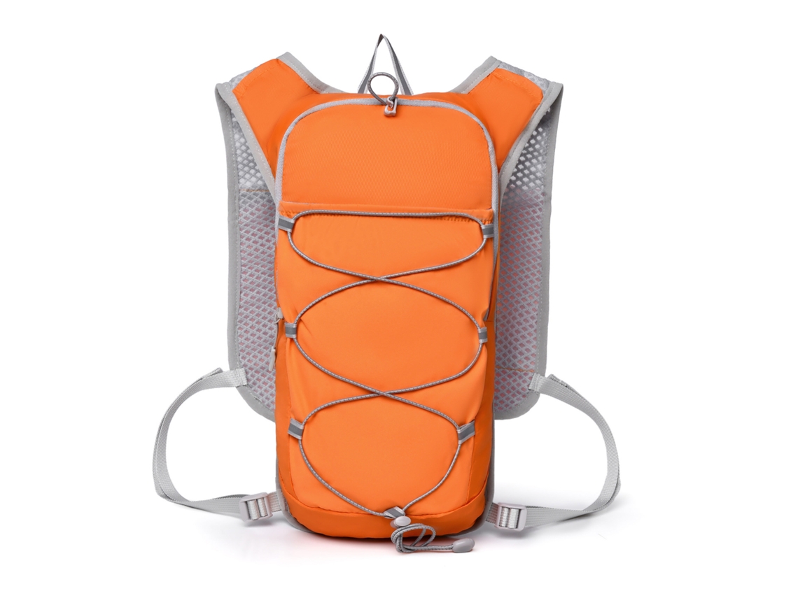 Mochila deportiva para exteriores (naranja-amarilla), con portabotellas, gran capacidad, para ciclismo, senderismo y escalada.