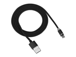 Cable De Carga Y Datos Trenzado De Nailon Magnético Con Luz Led Para Iphone Lightning