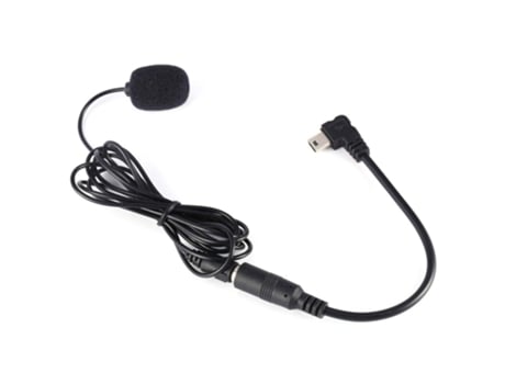 Mini Micrófono para Gopro Hero4 3/3 de 3,5 mm Adaptador de Cable Externo - Negro