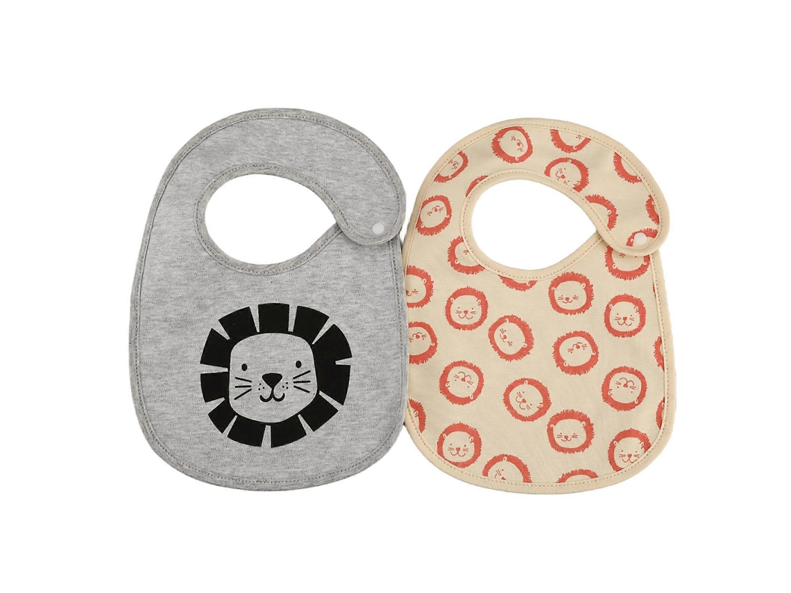 Baberos de algodón con cierre a presión ajustable, 2 piezas, suaves y delicados, baberos para bebé, 3 capas, bandana, regalo perfecto para el dentista