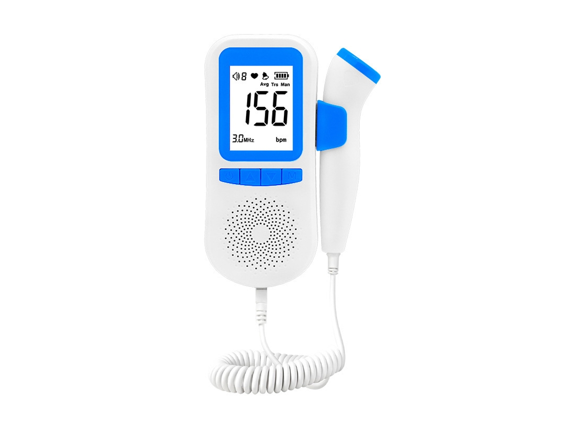Ecografía Doppler Fetal Digital En Seco, Mide La Frecuencia Cardíaca Sin Gel.
