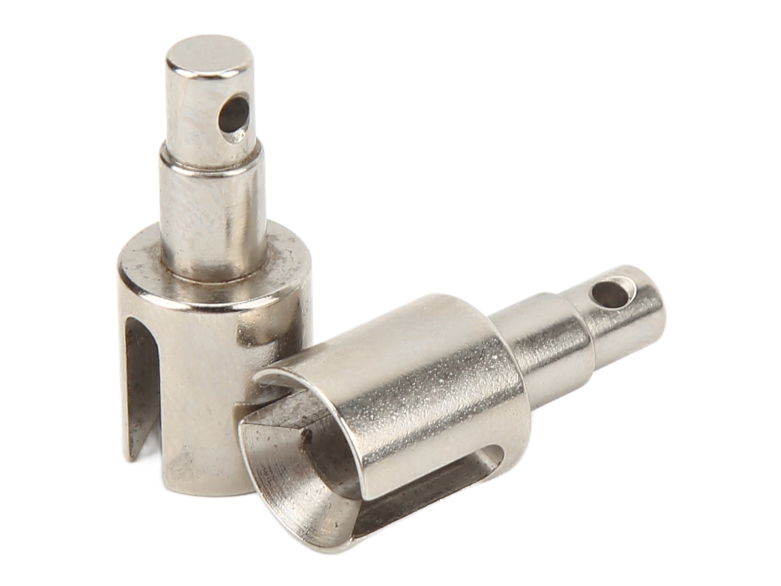 Pieza De Mejora De Acero Para Diferencial Delantero Rc, Copa De Transmisión Para Coche Rc Losi Baja Rey 1/10, 2 Piezas Plateadas
