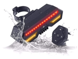 Luz Trasera Bicicleta Señal Dirección Ipx8 Negra Yizhood