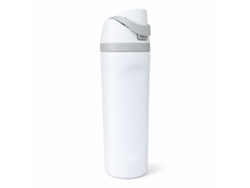 Botella térmica deportiva BK 668-18 blanca y gris