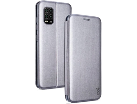 Funda Xiaomi Mi10 Lite COOL Flip Cover (Plateado)