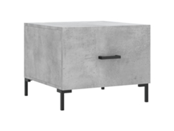 Mesa de centro de madera procesada, gris cemento, MAISON EXCLUSIVE (50x50x40 cm)