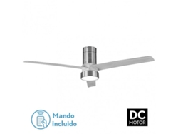 Ventilador Dc Teo 24w 2950lm Niquel 3Asp Gris 32x139d 3000-4000-6000k con mando, Memoria Y Temporizador FABRILAMP