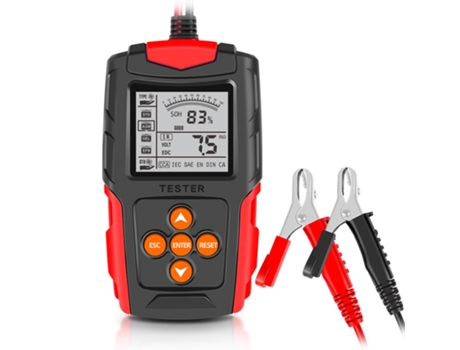 Probador de batería de coche de 12V/24V, Analizador de batería Digital LCD, herramienta de diagnóstico de carga de coche para camión, motocicleta r...