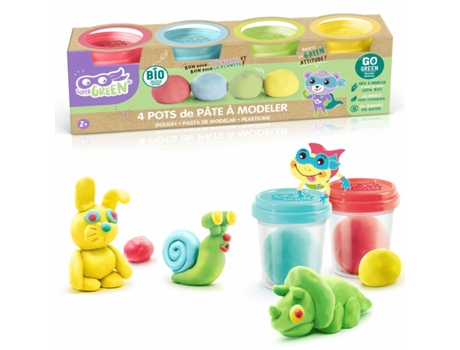 Plastilina CANAL TOYS Organic Modeling Clay 4 Unidades (Edad Mínima Recomendada: 3 años)