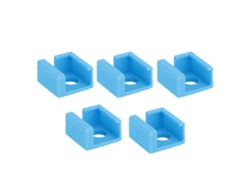 5 piezas de cubierta de silicona para bloque de calor para impresoras 3D Creality CR-10 Ender 3 MK7 MK8 MK9 - Azul