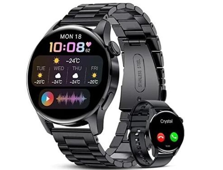 Smartwatch CHRONUS I29 Bluetooth Reloj Deportivo IP67 Resistente al Agua (Negro)