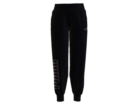 Calça PUMA Moletom Power Logo Love Preto M Mulher