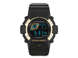 Reloj Deportivo Digital Multifuncional Estilo Electrónico Impermeable Para Hombres Oro
