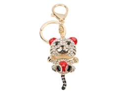 Llaveros Con Colgantes De Diamantes De Imitación Con Forma De Tigre, Ideales Para Decorar Bolsos O Como Regalo.