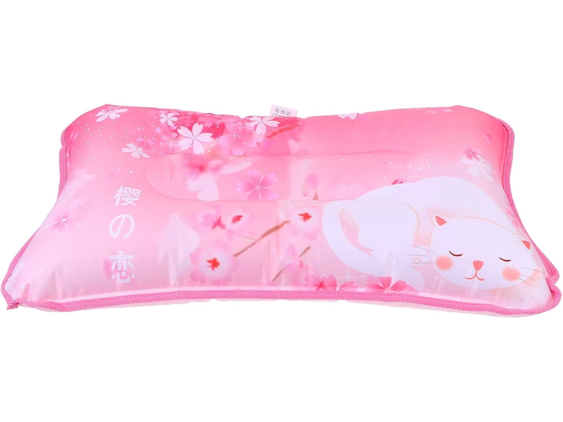 Almohada Inflable Refrescante De Verano Hecha De Pvc Impermeable Y Tela De Poliéster, Cojín Acuático