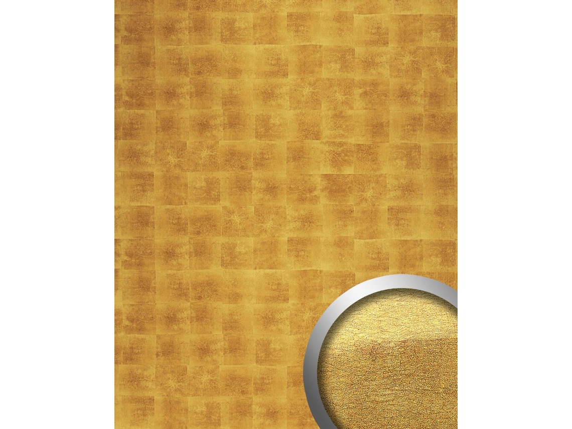 21392-Sa Panel de pared bajo metal dorado WALLFACE