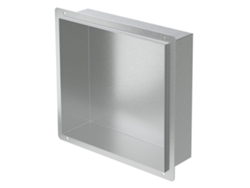 Nicho de ducha 30x30 cm Acero inoxidable plateado Marco oculto Nicho de pared Estante de ducha LUXEBATH