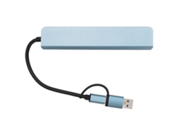 Hub Usb C 8 Em 1 Multi Port Adapter Com Usb 3.0/2.0 E Slot De Cartão Para Celular E Tablet