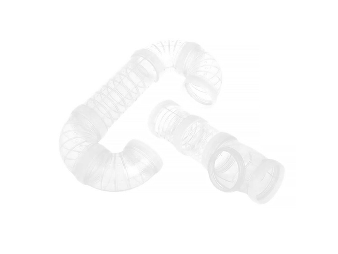 Caixa Para Hamster Hokarua (2 Conjuntos), Tubo De Exercício Externo, Tubo De Plástico Para Hamster (branco)